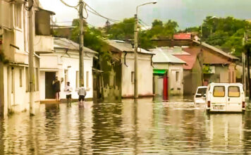 Cod galben pentru inundații emis pentru aproape întreaga țară pentru posibile inundații locale